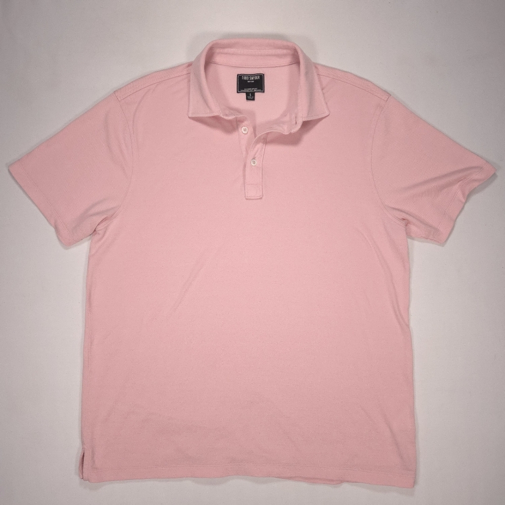 Todd Snyder Polo Shirt Mens Large Pink Tailored Pocket Excellent Condition!